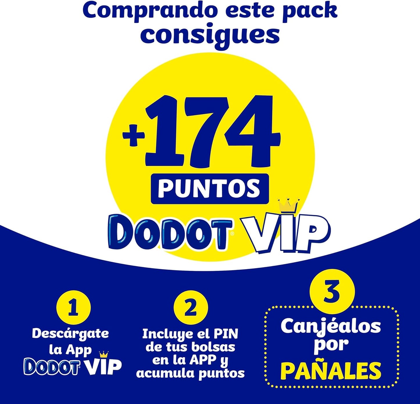 Dodot Pañales Bebé Activity Talla 4 (9-14 kg), 174 Pañales, Nuestro Nº1 en Absorción y Comodidad