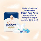 Dodot Pañales Bebé Sensitive, Talla 2 (4-8 kg), 240 Pañales + Regalo de 40 Toallitas Aqua Pure 99% Agua