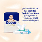 Dodot Pañales Bebé Sensitive, Talla 5 (11-16 kg), 168 Pañales + 4 Pants de Regalo