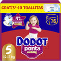 Dodot Pañal-Braguita Bebé Activity Talla 5 (11-17kg), 76 Pañales, Ajuste 360° que ayuda a prevenir fugas
