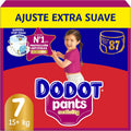 DODOT Activity Pants Pañal-Braguita Talla 7, 87 Pañales, 17kg+, Con Ajuste 360 que ayuda a prevenir holguras y fugas y materiales extrasuaves