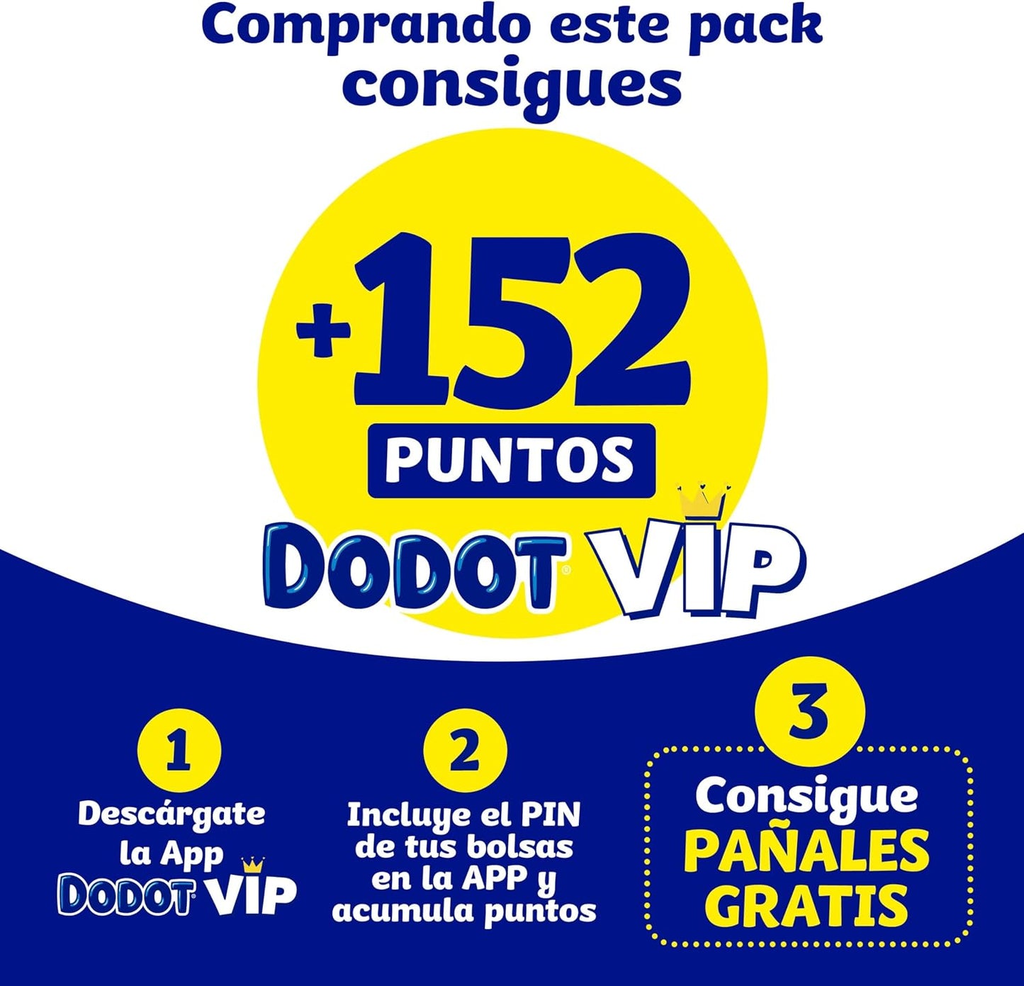 Dodot Pañales Bebé Activity Talla 5 (11-16 kg), 152 Pañales, Nuestro Nº1 en Absorción y Comodidad