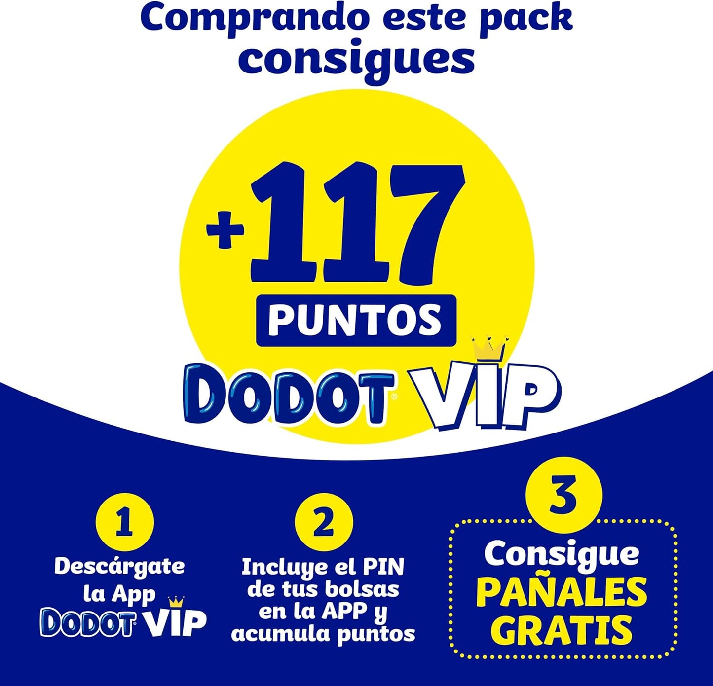 Dodot Pañales Bebé Sensitive, Talla 6 (+13 kg), 117 Pañales + 4 Pants Activity Regalo