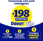 Dodot Pañales Bebé Sensitive Talla 3 (6-10 kg), 198 Pañales + 1 Paquete de 40 Toallitas Gratis Cuidado Total Aqua
