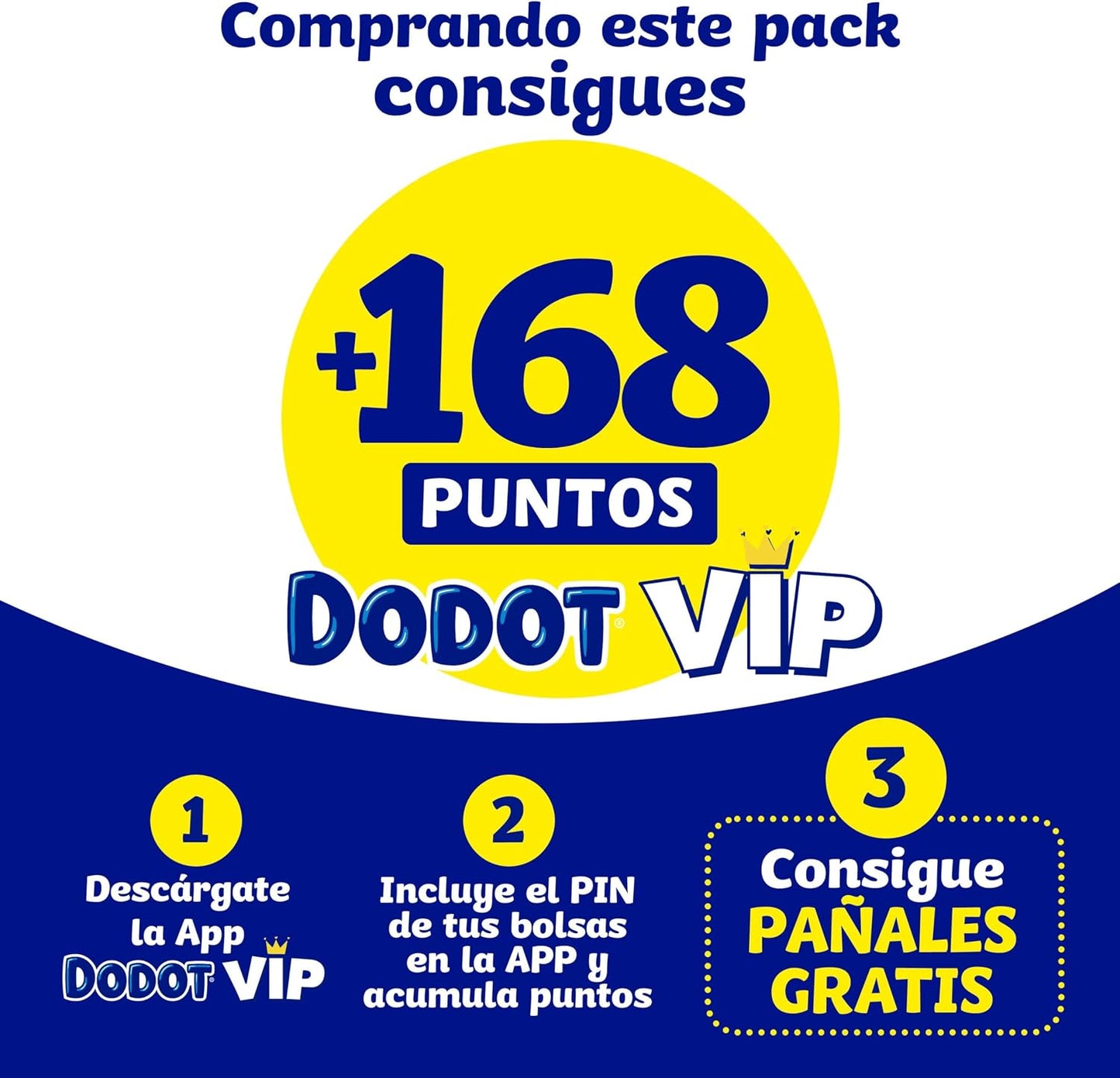 Dodot Pañales Bebé Activity, Talla 3 (6-10 kg), 168 Pañales, Hasta 12h de Protección Antifugas y Ajuste