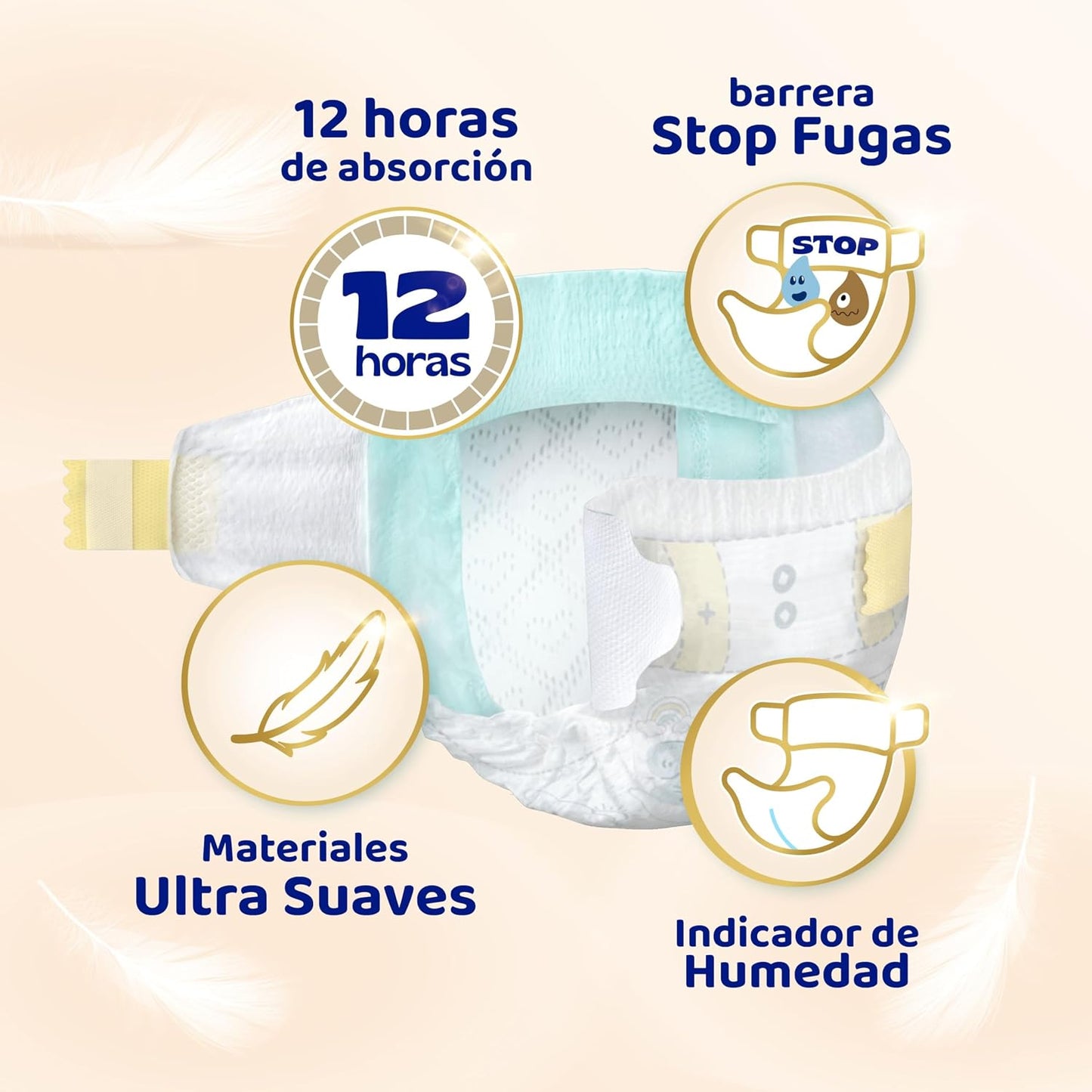 Dodot Pañales Bebé Sensitive, Talla 1 (2-5kg), 224 Pañales + 1 Pack de 40 Toallitas Regalo de Aqua Plastic Free