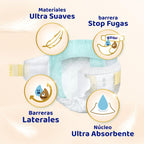 Dodot Pañales Bebé Sensitive, Talla 5 (11-16 kg), 168 Pañales + 4 Pants de Regalo