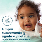Dodot Toallitas Pure Calma & Protege Para Bebé 24 Paquetes De 46 Unidades =1104 Toallitas, Ayuda a restaurar el pH natural de la piel, una gota de Aloe Vera