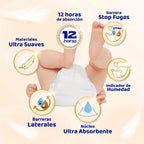 Dodot Pañales Bebé Sensitive, Talla 5 (11-16 kg), 168 Pañales + 4 Pants de Regalo