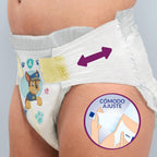 Dodot Pañales Bebé Activity, Talla 3 (6-10 kg), 168 Pañales, Hasta 12h de Protección Antifugas y Ajuste
