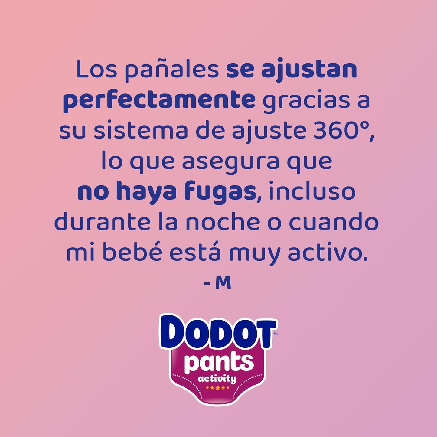 Dodot Pañal-Braguita Bebé Activity Talla 5 (11-17kg), 76 Pañales,Ajuste 360° que ayuda a prevenir fugas