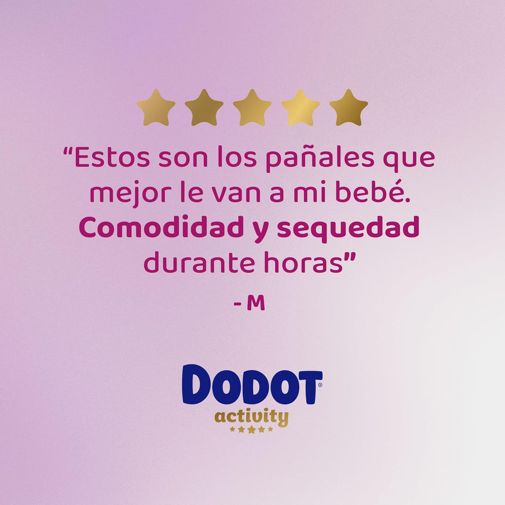 Dodot Pañales Bebé Activity Talla 6, 116 Pañales, 13kg+, Nuestro Nº1 en Absorción y Confort