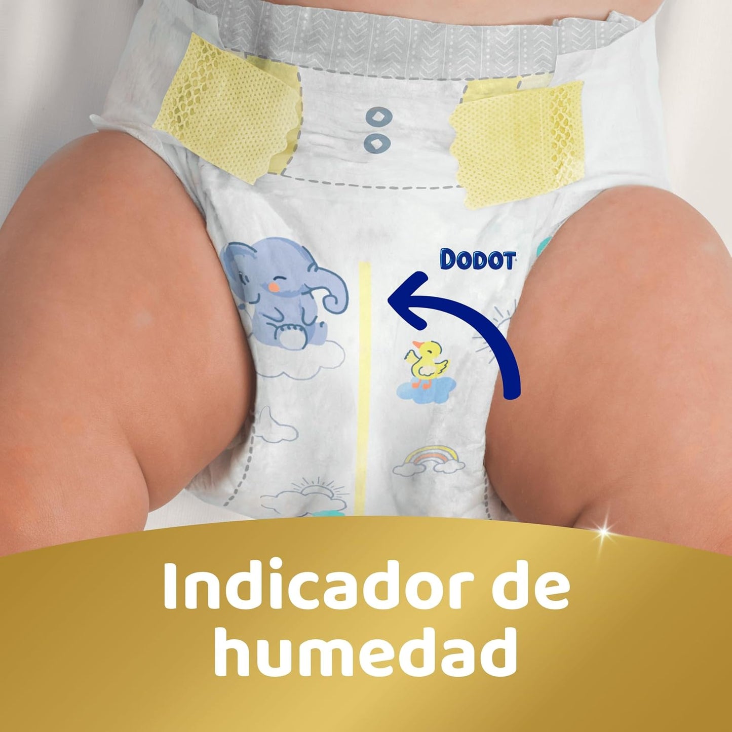 Dodot Pañales Bebé Sensitive, Talla 2 (4-8 kg), 240 Pañales + Regalo de 40 Toallitas Aqua Pure 99% Agua